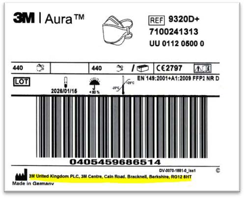 3M Aura 9320D marking DE Final 26 04